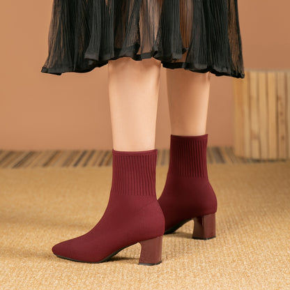 VELOURIS | Bottines Stretch Tendance